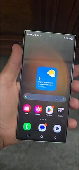 Samsung Galaxy S23 Ultra 256GB vit smartphone