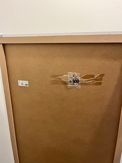 Jysk helkroppsspegel med vit ram