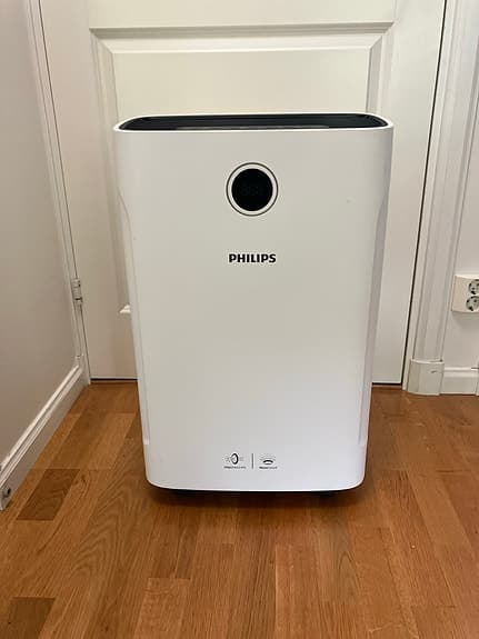 Philips luftrenare med luftfuktare vit