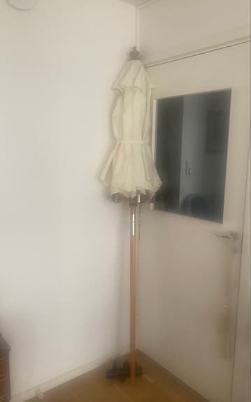 Stort parasoll Cinas Capri Nero