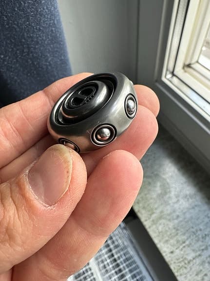 Lautie EDC metall fidget spinner grå