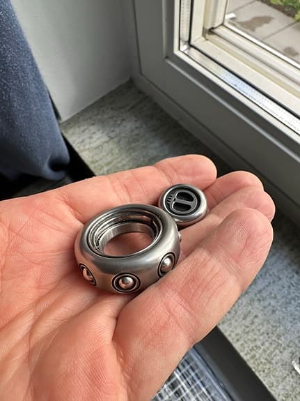 Lautie EDC metall fidget spinner grå