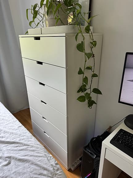 IKEA NORDLI Byrå 6 lådor