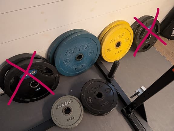 100 kg viktskivor från ALEX
