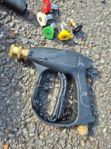 Skumspruta + Spraypistol till högtryckstvätt 17-840 + 17-841