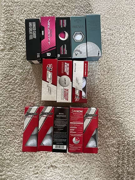 Srixon, Wilson, Callaway m.fl. golfbollar 39st