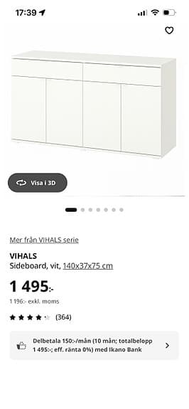 Ikea VIHALS byrå