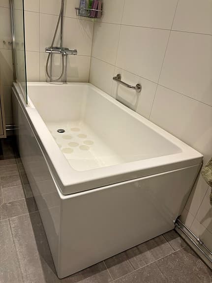 Vitt rektangulärt Badkar 160*80*60 (L*B*H)