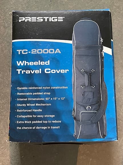 Prestige TC-2000A resväska för golfbag med hjul - NY !!