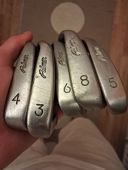 Palmer järnset golfklubbor 3–8