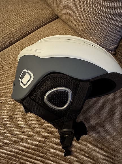 Republic skid- och snowboardhjälm vit/grå