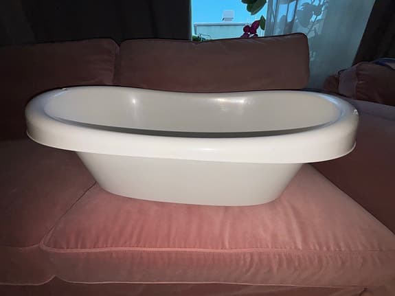 IKEA badbalja vit med halkskydd