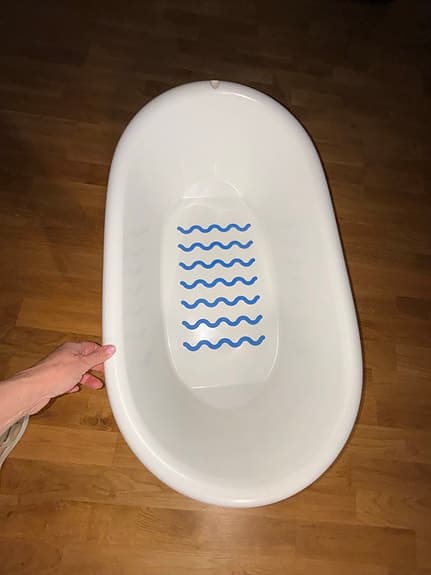IKEA badbalja vit med halkskydd