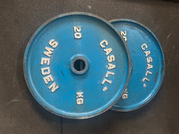 Casall viktskivor 20 kg x2