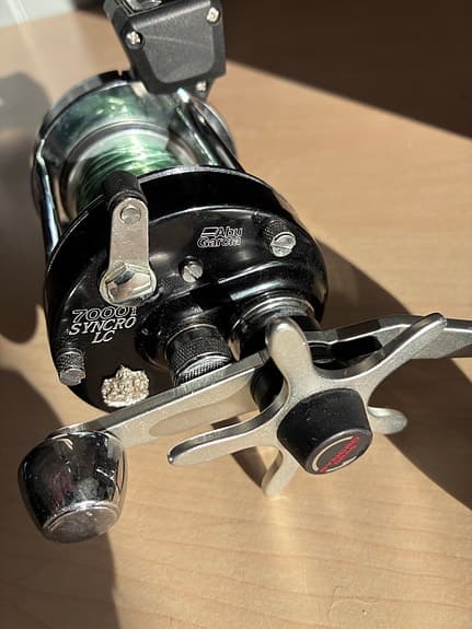 Abu Syncro 7000 och Gold Tiger 222 8'2" spön