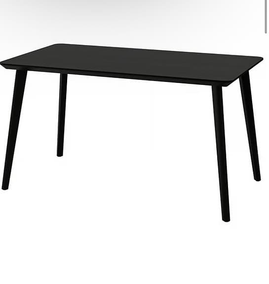 Ikea svart Lisabo matbord