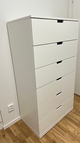 NORDLI Byrå med 6 lådor. NORDLI Chest of 6 drawers-80x145 cm