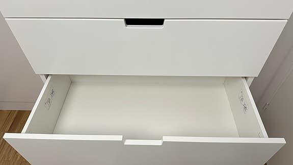 NORDLI Byrå med 6 lådor. NORDLI Chest of 6 drawers-80x145 cm