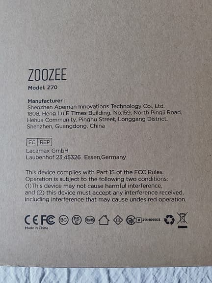 Robotdammsugare från Zoozee