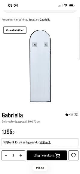 Spegel från Mio