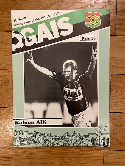 GAIS matchprogram 80-tal