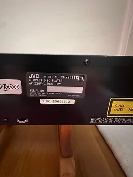 JVC XL-V428BK CD-spelare svart
