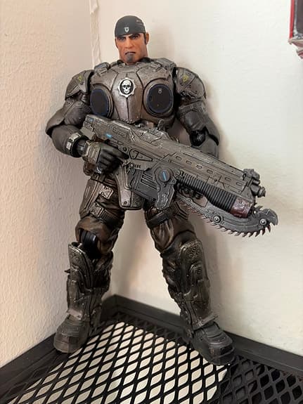 Gears of War Marcus Fenix Actionfigur med Lancer