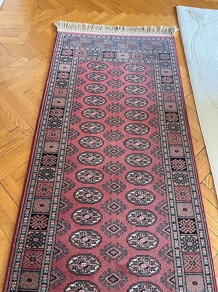&Tradition Decorwool matta gångmatta rosa mönstrad