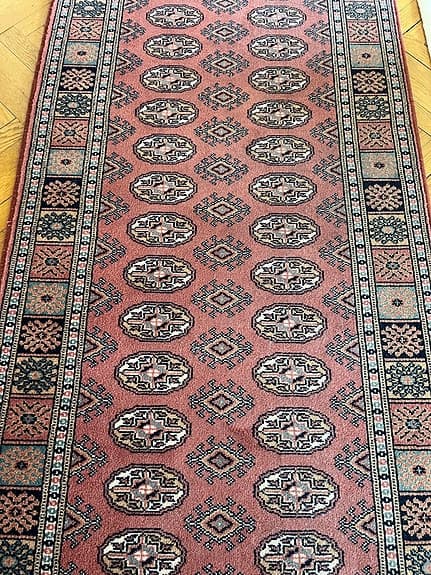 &Tradition Decorwool matta gångmatta rosa mönstrad