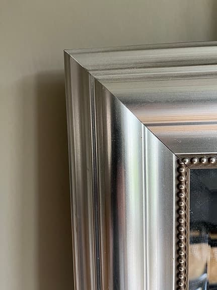 IKEA spegel med bred silverram