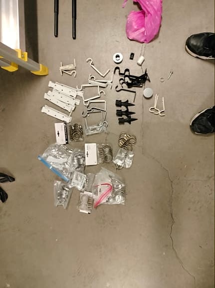 Gardinstänger komplett med beslag