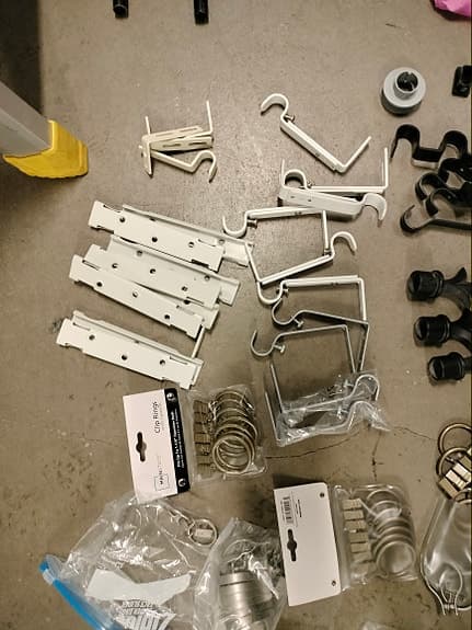 Gardinstänger komplett med beslag