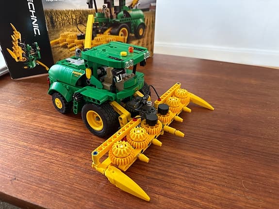 LEGO Technic skördetröska traktor grön/gul