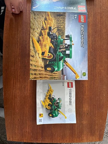 LEGO Technic skördetröska traktor grön/gul