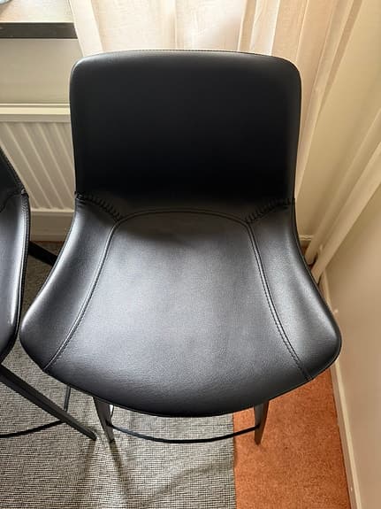 Dan Form Hype Barstolar svarta 4 st (sitthöjd: 65 cm)