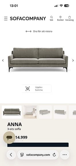 SofaCompany Soffa - fint skick! 218 cm