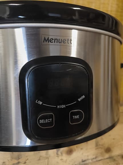 Menuett Slow Cooker 6L – använd 1 gång – nära nyskick