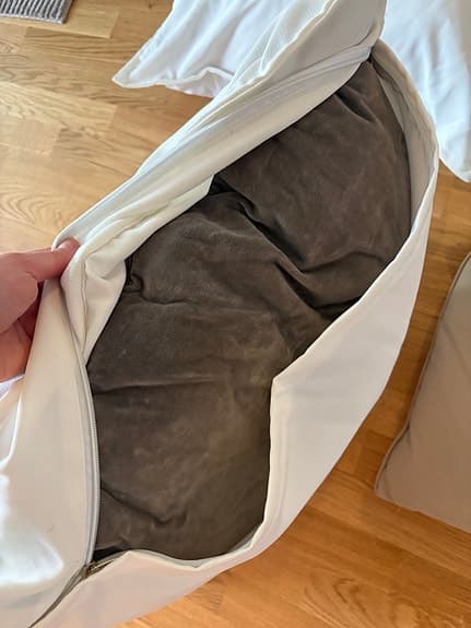 Granit kuddfodral med innerkuddar