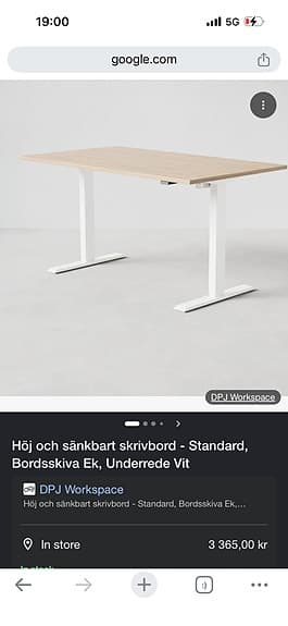 Height-adjustable office desk