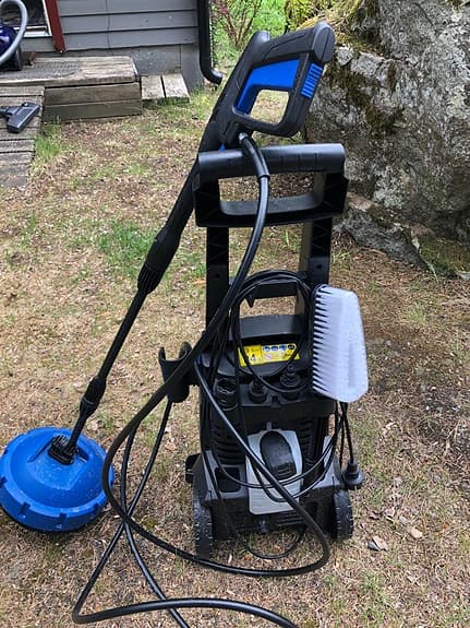 högtryckstvätt blå