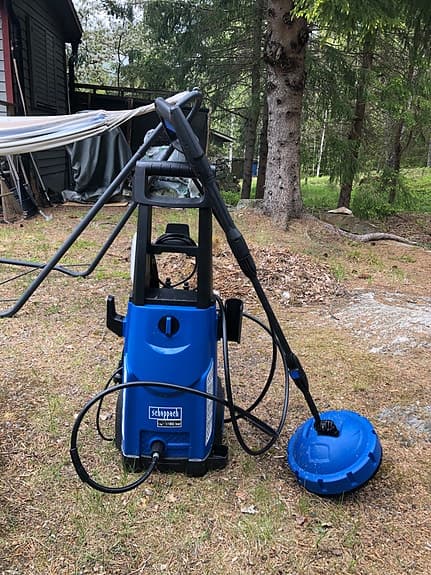 högtryckstvätt blå