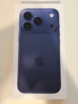 Helt ny Apple iPhone 17 Pro 256 GB blå Oöppnad kvitto