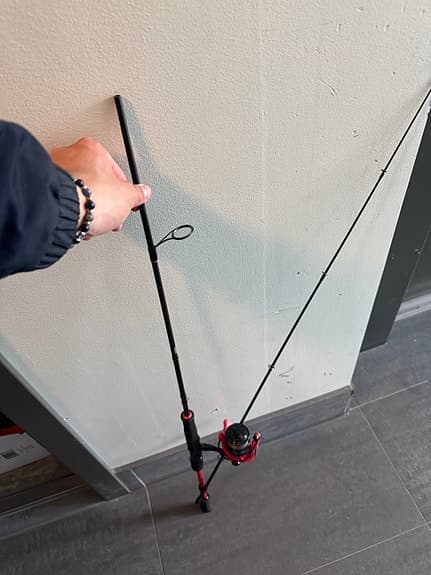 Haspelspö med rulle svart/röd Abu garcia