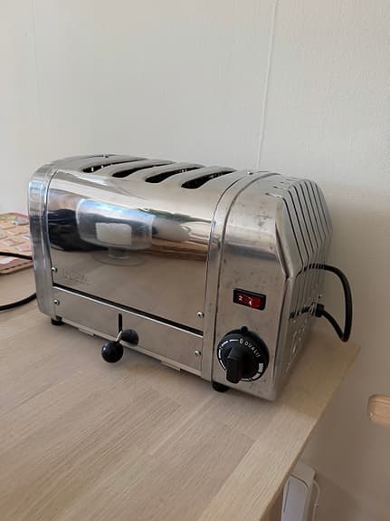 Vintage Dualit brödrost 4 skivor rostfri ny renoverad