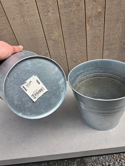2st IKEA zinkkrukor / ytterkrukor