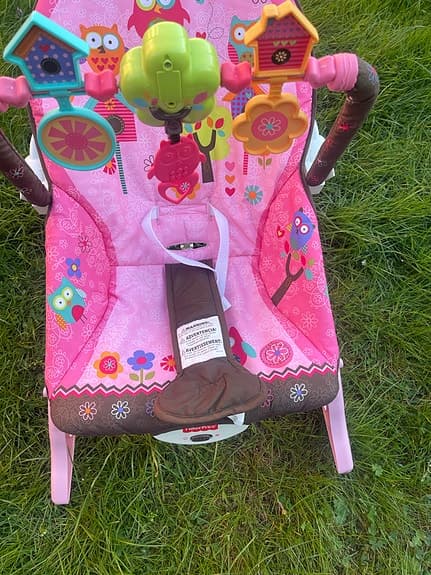 Fisher-Price babysitter rosa med leksaksbåge