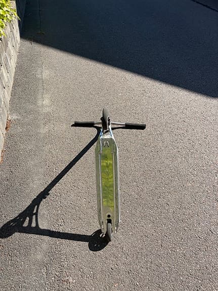 Kickbike sparkcykel silver