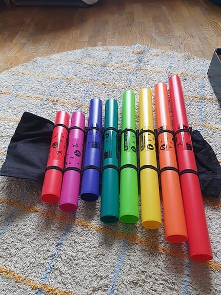 Boomwhackers rytmrör set flerfärgade