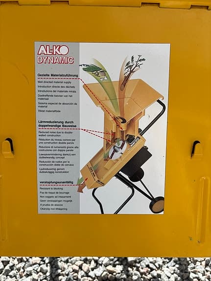AL-KO Dynamic H 1800 R kompostkvarn / flismaskin gul