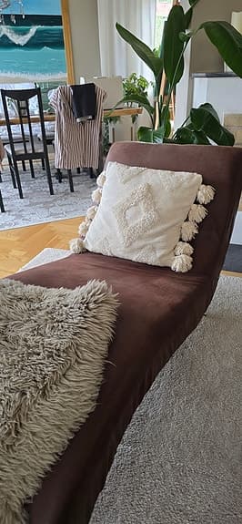liggfotölj omklädd